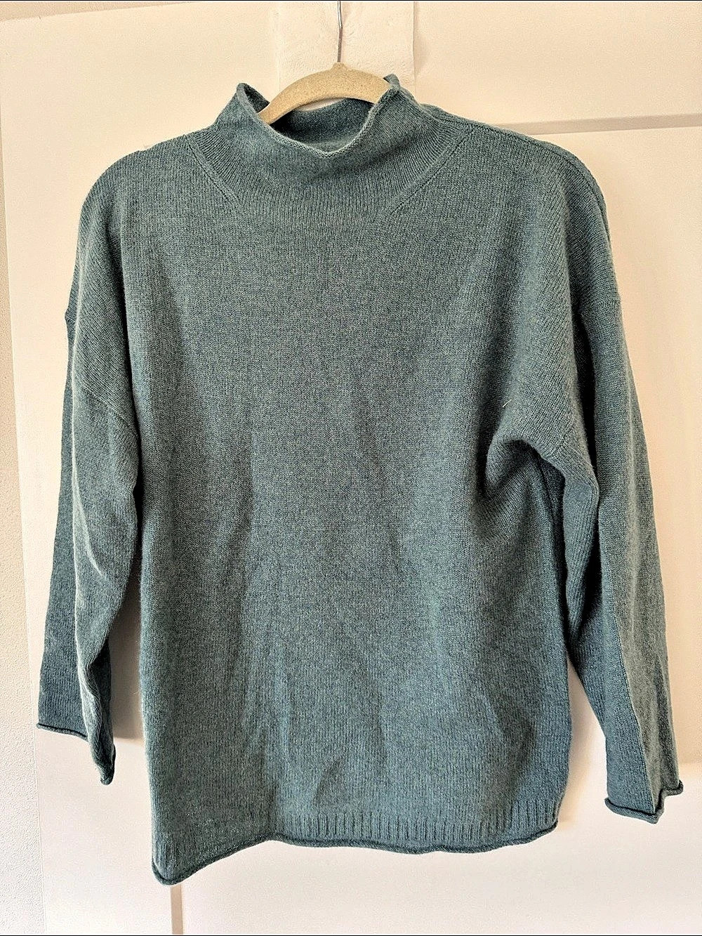 J.Crew Cashmere Turtleneck Sweater in Blue Size Small